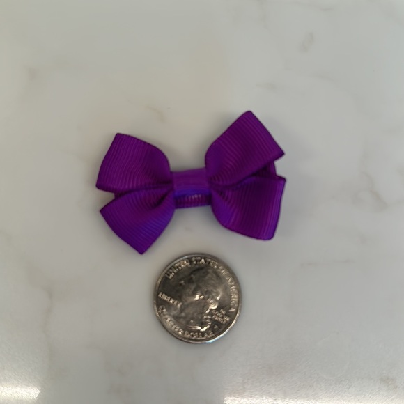 20 Infant Girl Hair Bow Clips. Multi-Colored. - Picture 2 of 3